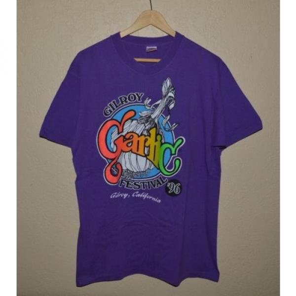 Mens Vintage VTG 1996 Gilroy California Garlic Festival T-Shirt size Large L #1 image