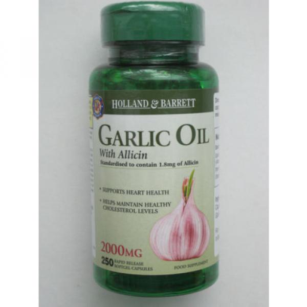 Knoblauch Öl mit Allicin Garlic Oil with Allicin 2000mg 250 Capsules #1 image