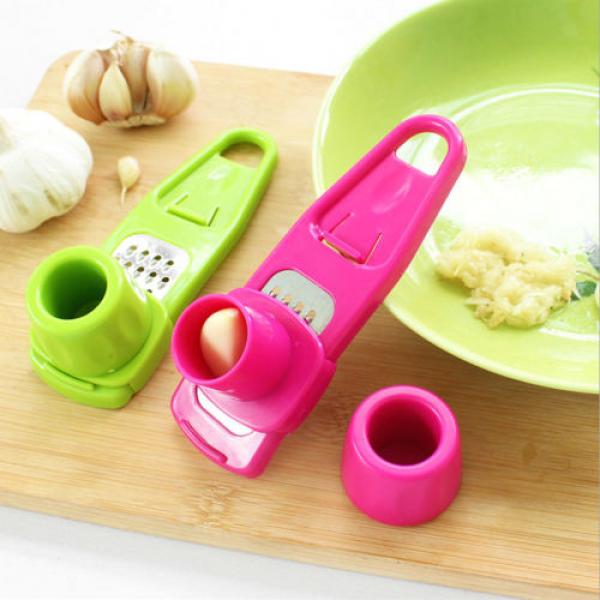 Grind Garlic Press Ginger Device Kitchen Tools Mill Gadget Cutter Easy Cleaning #1 image
