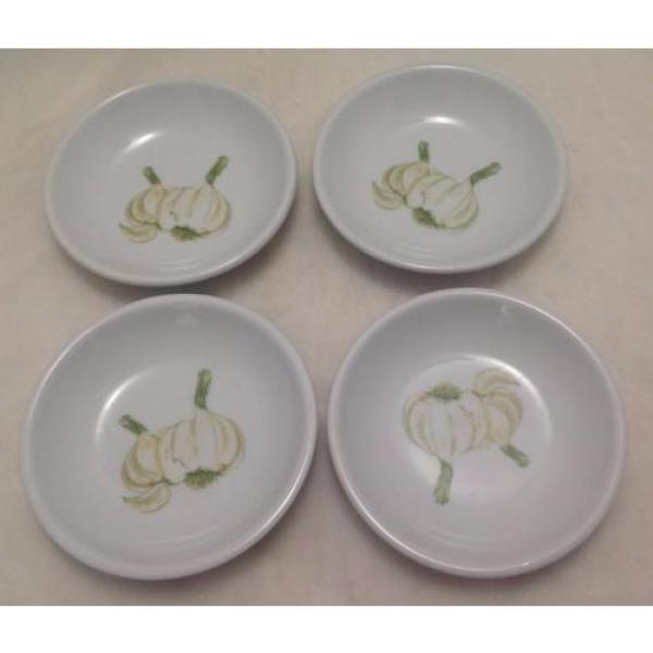 Garlic bowls 4&#034; (Set of Four), Hand Painted #1 image