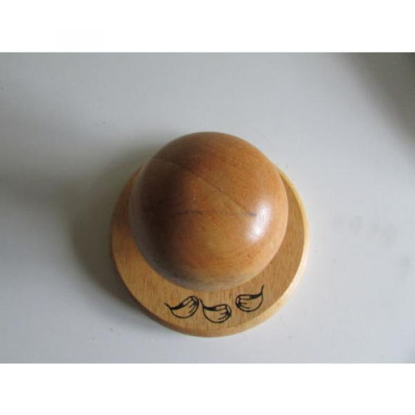 Wooden Garlic Crusher in the Shape of a Mushroom #2 image