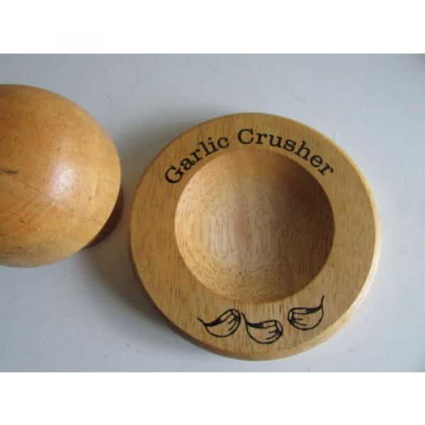 Wooden Garlic Crusher in the Shape of a Mushroom #3 image