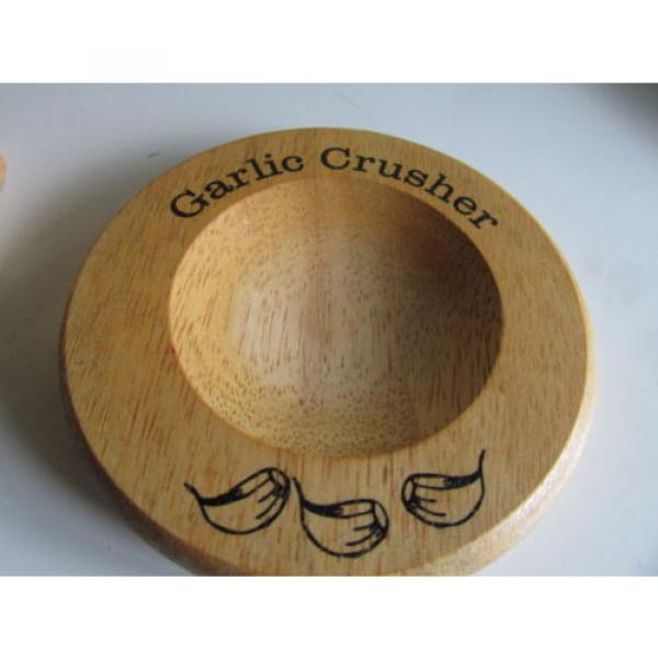 Wooden Garlic Crusher in the Shape of a Mushroom #5 image