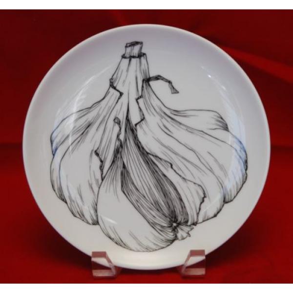 H&amp;C HEINRICH Selb Porcelain Vegetable Series Garlic Plate_Signed_7 5/8&#034;_Rare #1 image
