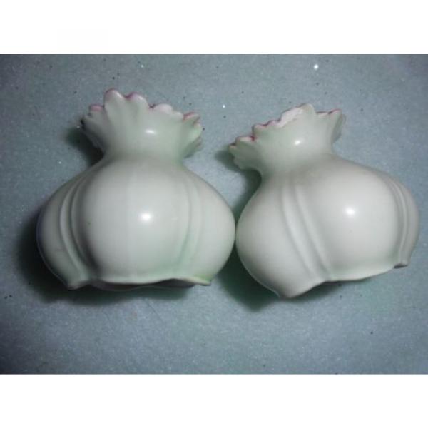 Salt and Pepper shakers Garlic Cloves chic country cottage kitchen tableware #2 image