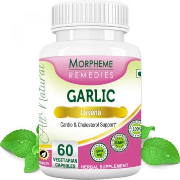 Garlic | Lasuna | Allium Sativum Linn | Morpheme | 60 Vegetarian Capsules| 500mg #1 image