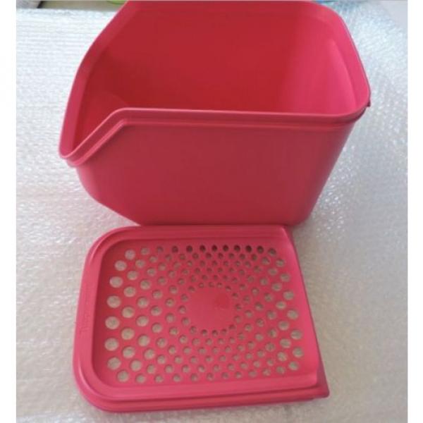Tupperware Onion &amp; Garlic Smart Access Mate Pink 3qt~3L with Self Vent Seal New #5 image