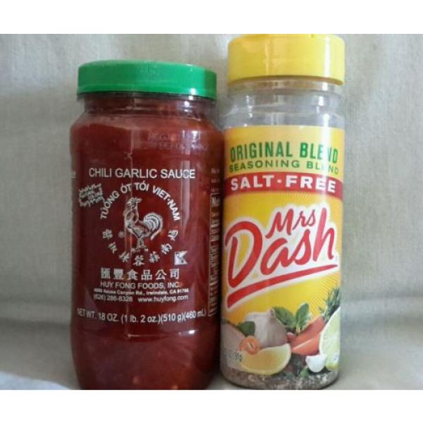 Mrs. Dash Salt-Free Original Blend Seasoning Blend.&amp; Huy Fong Chili Garlic Sauce #1 image