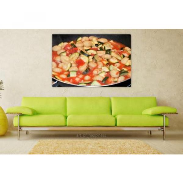 Stunning Poster Wall Art Decor Gnocchi Zucchini Tomatoes Garlic 36x24 Inches #1 image