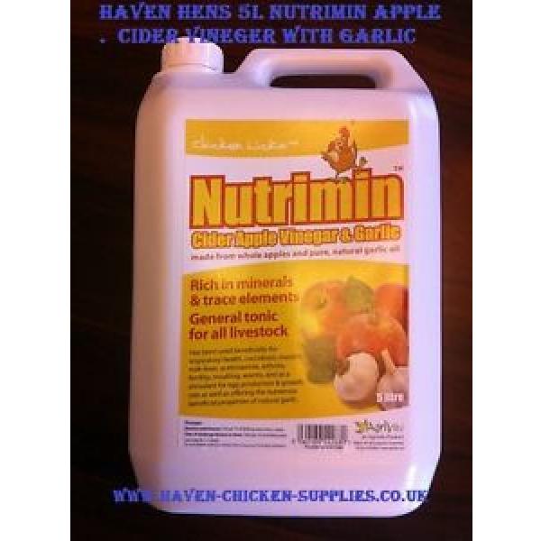 5ltr NUTRIMIN CIDER APPLE VINEGAR WITH GARLIC poultry/livestock/waterfowl/pets #1 image