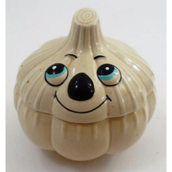 Anthropomorphic Big Eye Happy Garlic Bulb Garlic Keeper Refrigerator Deodorizer #1 image