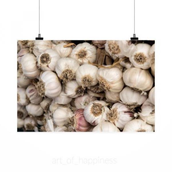 Stunning Poster Wall Art Decor Garlic Vegetables Market Food 36x24 Inches #2 image