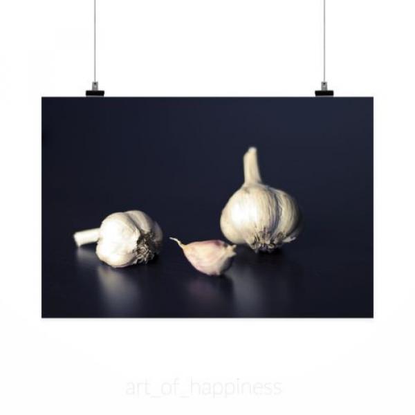 Stunning Poster Wall Art Decor Garlic Flavoring Food Ingredient 36x24 Inches #2 image