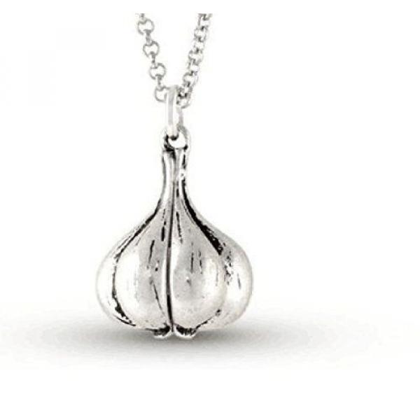 Special Holiday Garlic Silver Pendant Necklace #2 image