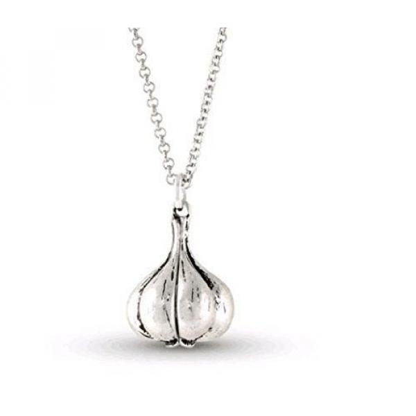 Special Holiday Garlic Silver Pendant Necklace #3 image