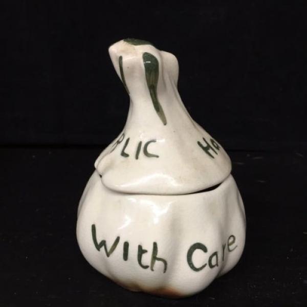 VINTAGE CERAMIC KITCHEN GARLIC KEEPER &#034;HANDLE WITH CARE&#034; CRYING MAN! #3 image