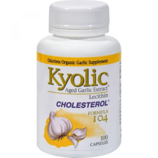 Kyolic Aged Garlic Extract Cholesterol Formula 104 - 100 Capsules #1 image