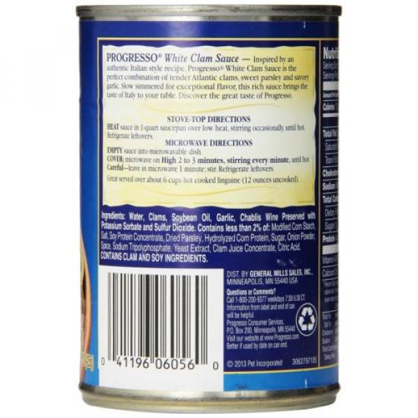 Progresso White Clam With Garlic &amp; Herb Sauce 15-Ounce Cans (Pack of 6) #2 image