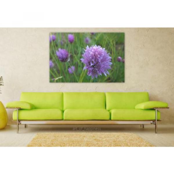 Stunning Poster Wall Art Decor Purple Flower Wild Garlic Flowers 36x24 Inches #1 image