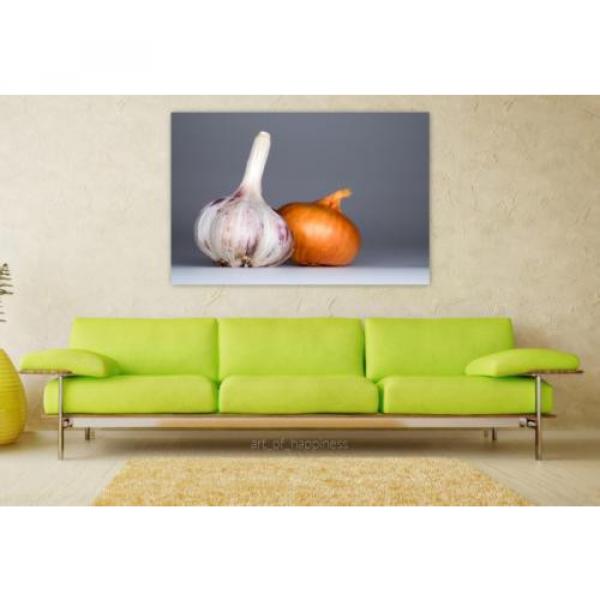 Stunning Poster Wall Art Decor Garlic Onion Food Spices Taste 36x24 Inches #1 image