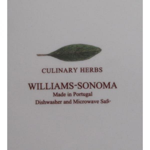 WILLIAMS SONOMA Culinary Herbs Large Ceramic Pasta Bowl Portugal 13 Inch Garlic #4 image