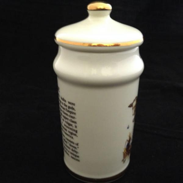 Vintage M J Hummel Garlic Spice Jar 1987 Porcelain Gold Trim #2 image