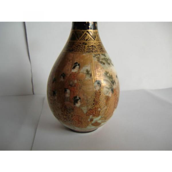 Satsuma Garlic Bulb Shaped Bottle/ Vase - Satsuma Mark Six Character Mark #4 image