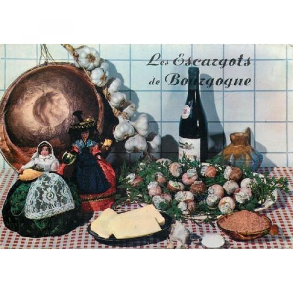 Recette des Escargots de Bourgogne garlic snails french food topic postcard #1 image
